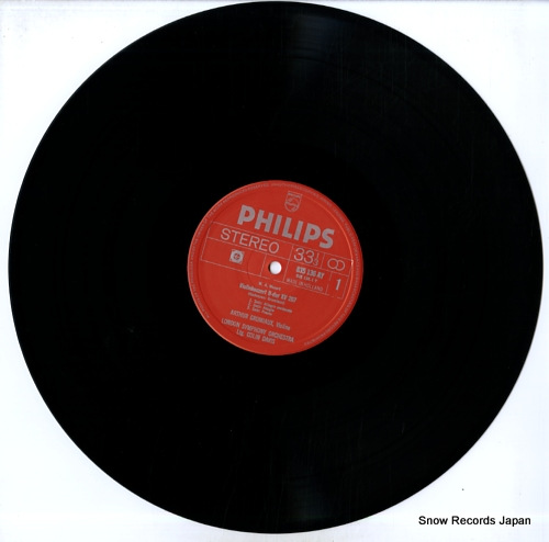 GRUMIAUX, ARTHUR mozart; violin concerto in b flat major k.207 & in d major k.218 835136AY