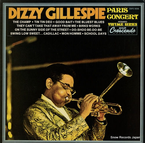 GILLESPIE, DIZZY paris concert GNPS9006