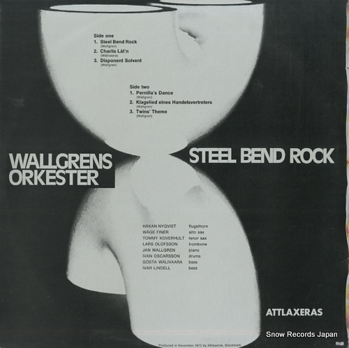 WALLGRENS ORKESTER steel bend rock ALPS-101 - back cover