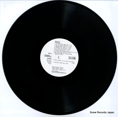 SCHREIER, PETER beethoven; lieder 3 ET-5136 - disc