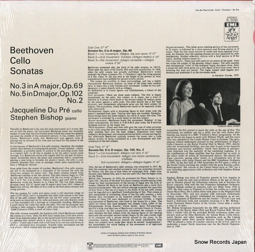 㥯꡼̡ǥ塦ץ beethoven; cello sonatas no.3 in a, op.69 & no.5 in d, op.102 & no.2 RL-32060