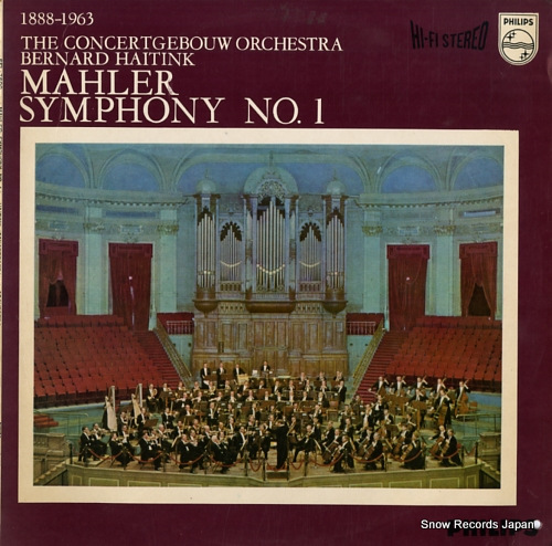 HAITINK, BERNARD mahler; symphony no.1 SFL-7600