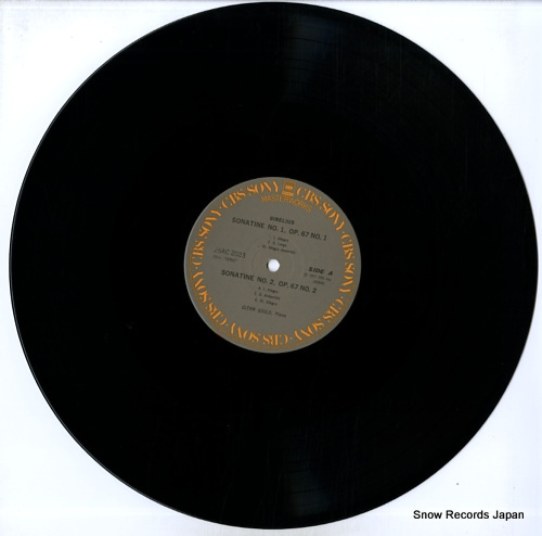 GOULD, GLENN sibelius; sonatine no,1 op.67 no.1 25AC2023