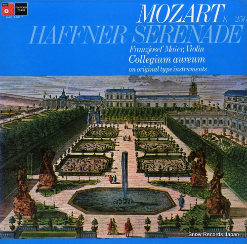 MAIER, FRANZJOSEF mozart; haffner serenade in d major k250 BHM19-29310 - front cover