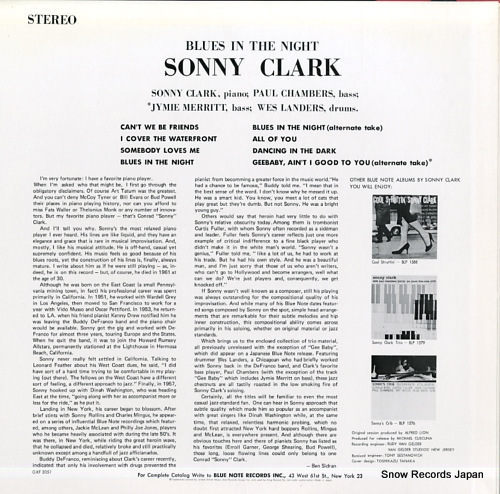 CLARK, SONNY blues in the night GXF-3051