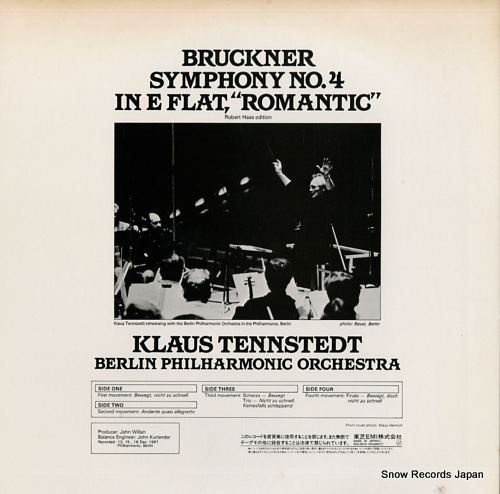 TENNSTEDT, KLAUS bruckner; symphony no.4 