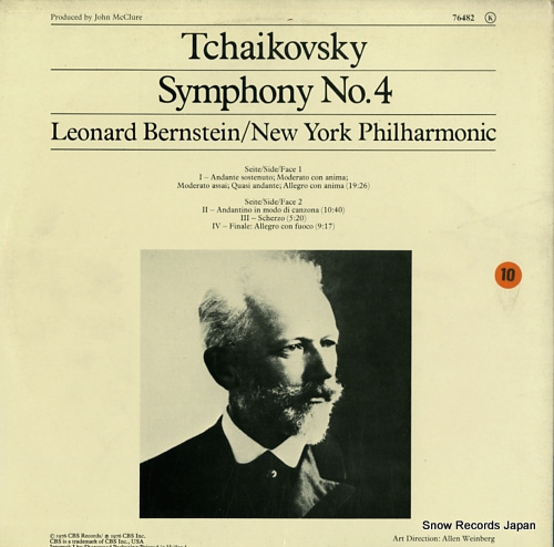 ʡɡС󥹥 tchaikovsky; symphony no.4 76482