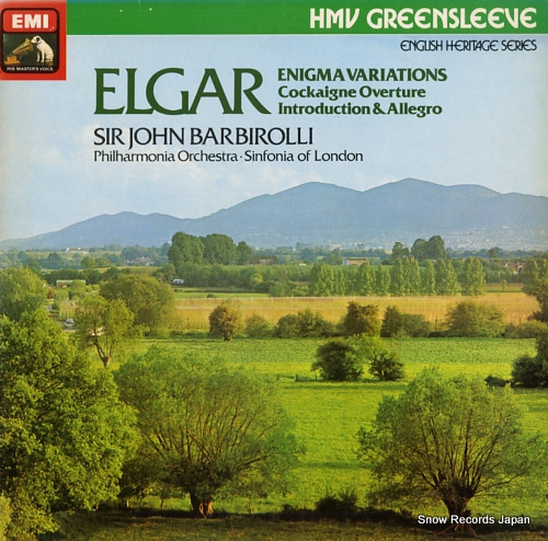 BARBIROLLI, SIR JOHN elgar; enigma variations / cockaigne overture ESD7169