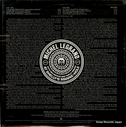 LEGRAND, MICHEL michel legrand at shelly's manne-hole V6-8760