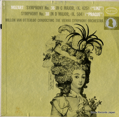 VAN OTTERLOO, WILLEM mozart; symphony no.36 & 38 LC3233