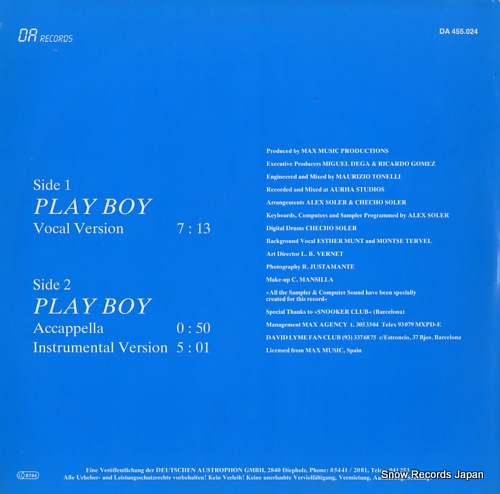 LYME, DAVID play boy DA455.024