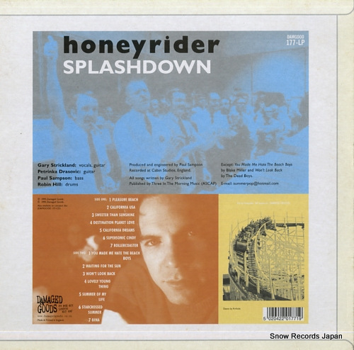 HONEYRIDER splashdown DAMGOOD177-LP