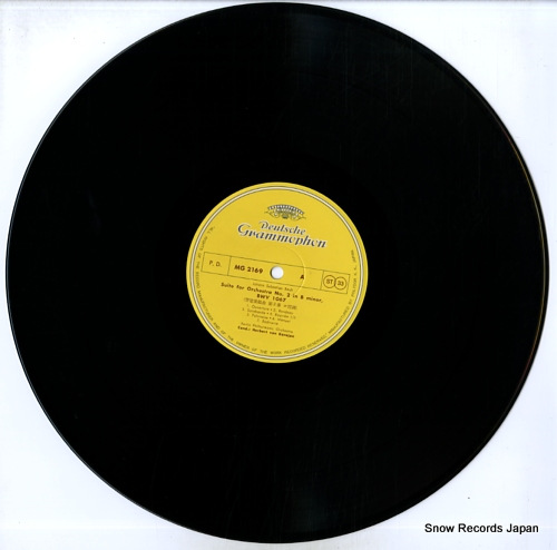 KARAJAN, HERBERT VON bach; suite for orchestra no.2 in b minor MG2169 - disc