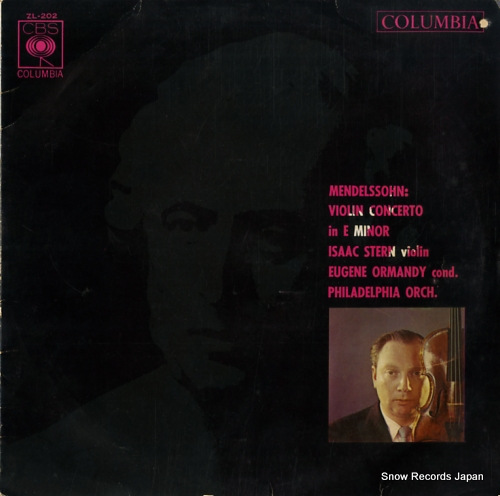 STERN, ISAAC mendelssohn; violin concerto in e minor ZL-202