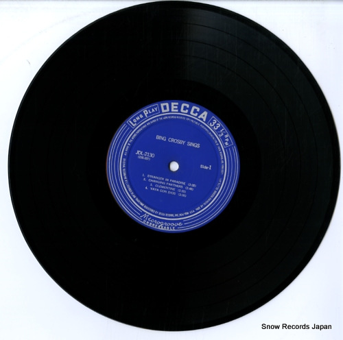 CROSBY, BING bing crosby sings JDL-2130