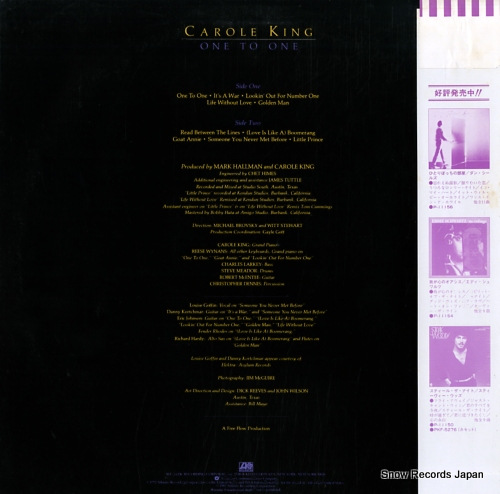 KING, CAROLE one to one P-11177