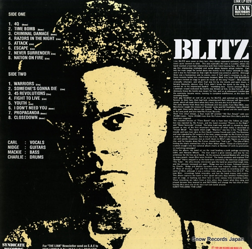 ֥å blitz - an all out attack LINKLP029