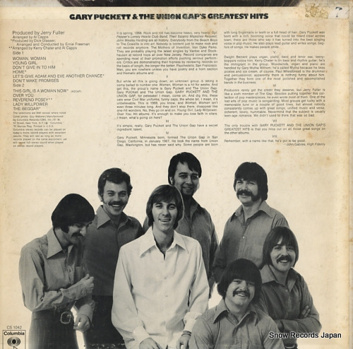 PUCKETT, GARY, AND THE UNION GAP greatest hits CS1042