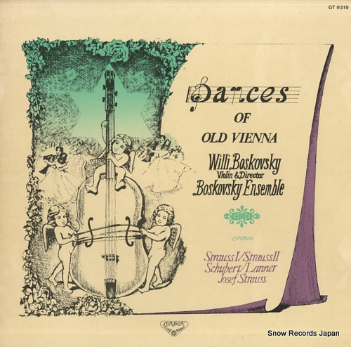 BOSKOVSKY, WILLI dances of old vienna GT9319 - front cover