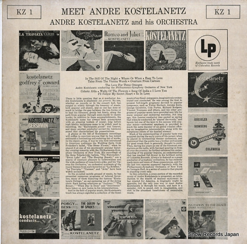 KOSTELANETZ, ANDRE meet andre kostelanetz KZ1