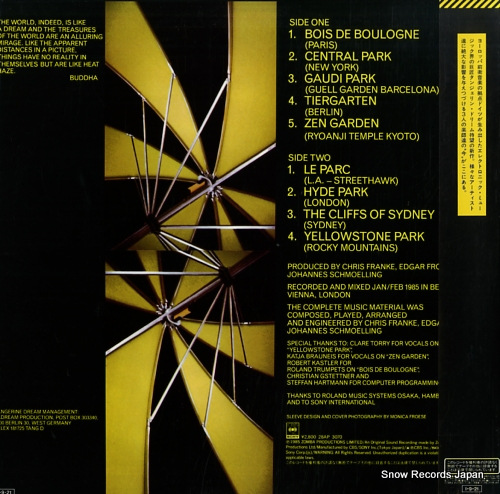 TANGERINE DREAM le parc 28AP3070