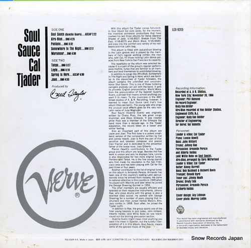 TJADER, CAL soul sauce LEX-9315