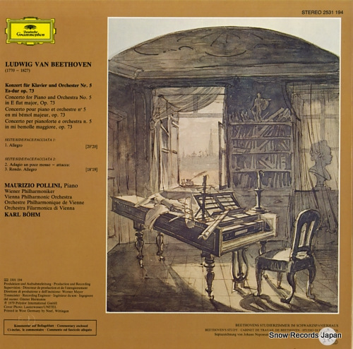 BOHM, KARL beethoven; klavierkonzert nr.5 