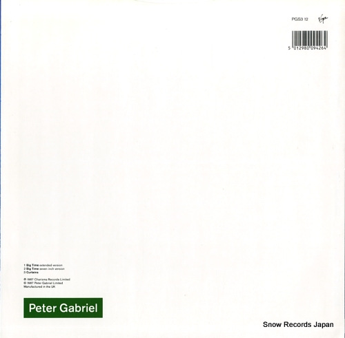 GABRIEL, PETER big time PGS312