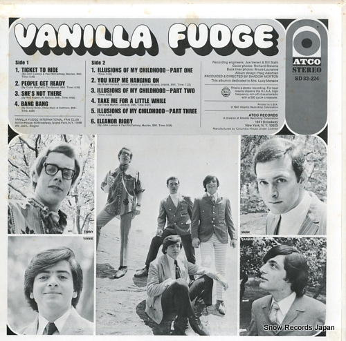VANILLA FUDGE vanilla fudge SD33-224