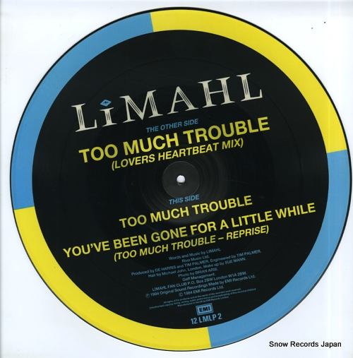LIMAHL too much trouble 12LMLP2