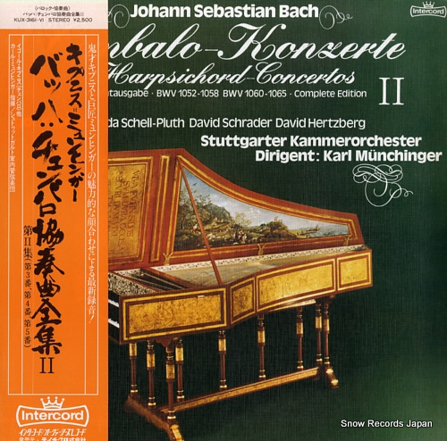 MUNCHINGER, KARL bach; cembalo-konzerte 2 KUX-3161-VI