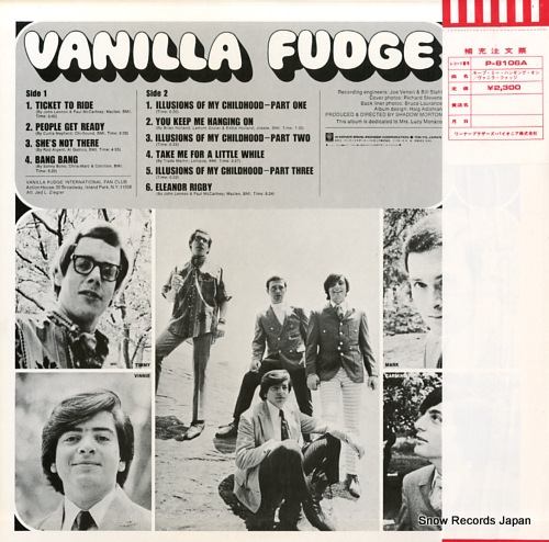 VANILLA FUDGE vanilla fudge P-8106A