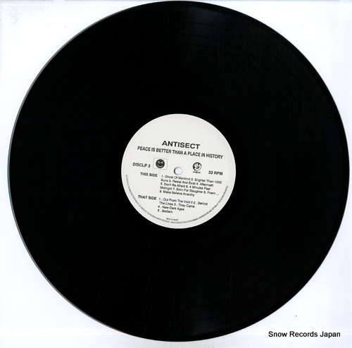 ANTISECT peace is better than a place in history DISCLP3