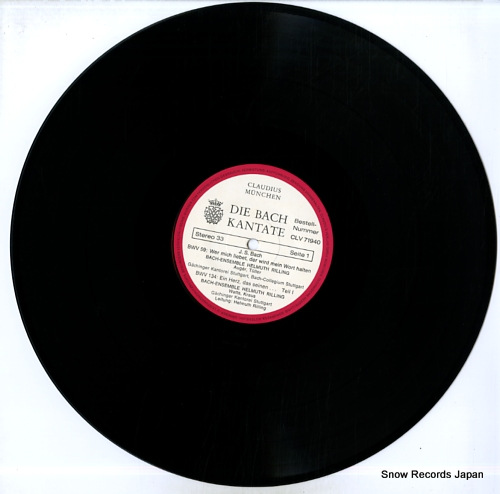 إࡼȡ die bach kantate / bwv 59 wer mich liebet,der wird mein wort halten CLV71940
