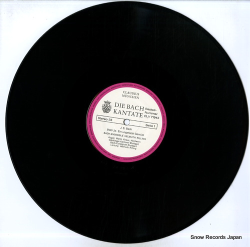 إࡼȡ die bach kantate / bwv 24 ein ungefarbt gemute CLV71943