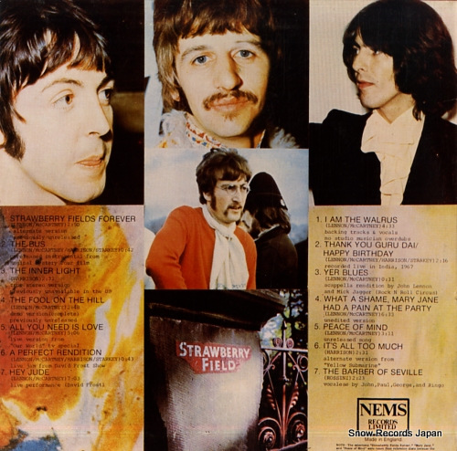 BEATLES, THE strawberry fields forever CLUE-9