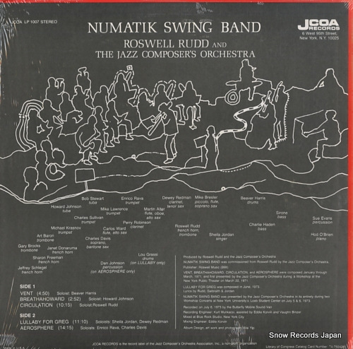 RUDD, ROSWELL numatik swing band LP1007