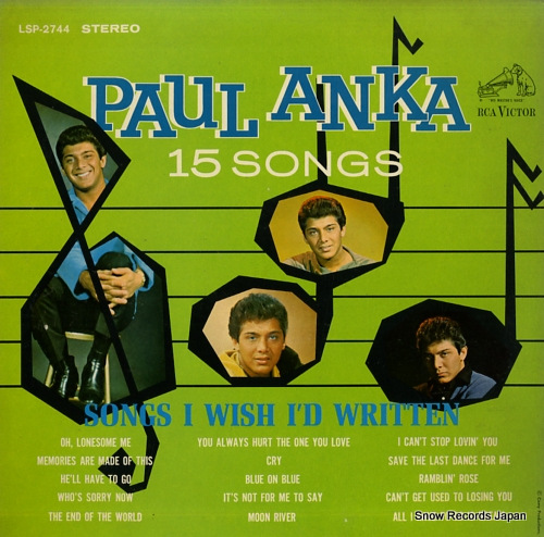 ANKA, PAUL 15 songs i wish i'd written LSP-2744