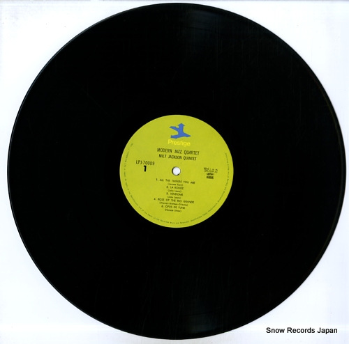 JACKSON, MILT modern jazz quartet LPJ-70009