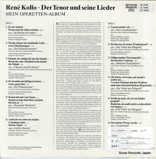 KOLLO, RENE mein peoretten album 23264