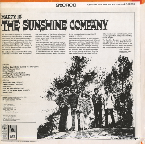 SUNSHINE COMPANY, THE happy is LP-12359