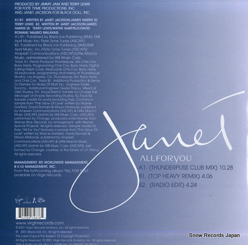 JACKSON, JANET all for you 724389748765