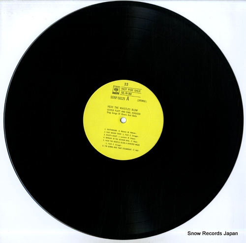 FLATT, LESTER, AND EARL SCRUGGS hear the whistle blow SONP50125