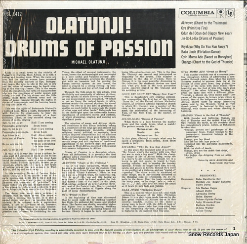 OLATUNJI, MICHAEL drums of passion CL1412
