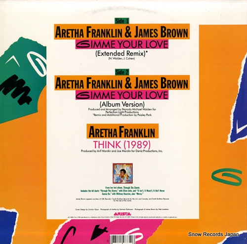 FRANKLIN, ARETHA, AND JAMES BROWN gimme your love AD1-9885