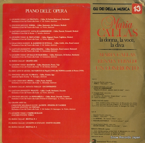 CALLAS, MARIA un confronto DMC-13