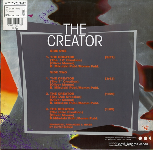 CREATOR, THE the creator ZYX6732-12