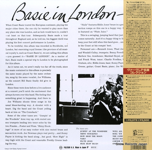 BASIE, COUNT basie in london 25MJ3605