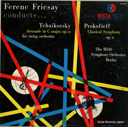 FRICSAY, FERENC tchaikovsky; serenade in c major DL9737 - front cover