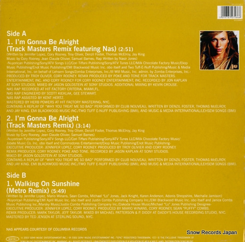 LOPEZ, JENNIFER i'm gonna be alright 6727486
